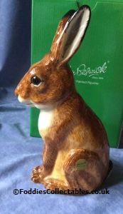 John Beswick Hare Moneybox quality figurine